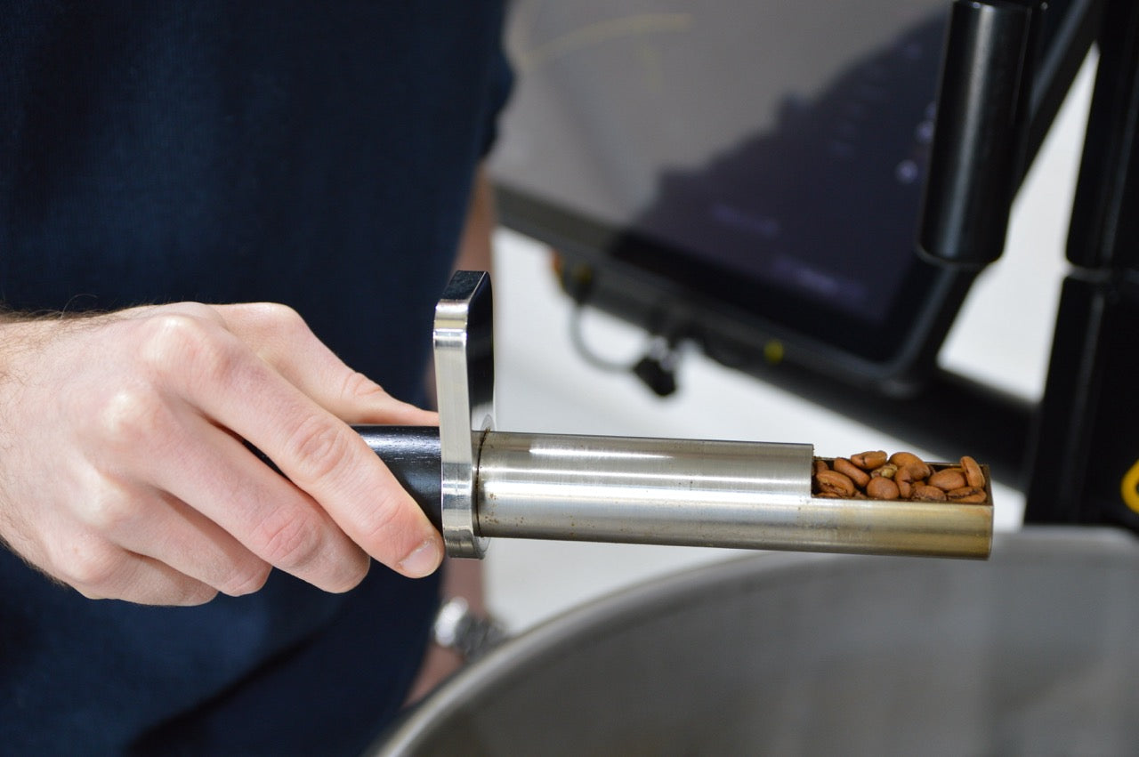 Sample uit koffiebrander